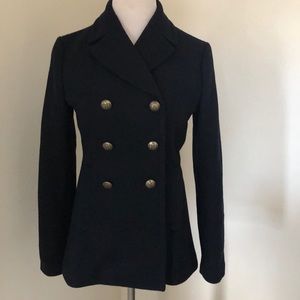 Banana Republic Navy Wool blend pea coat